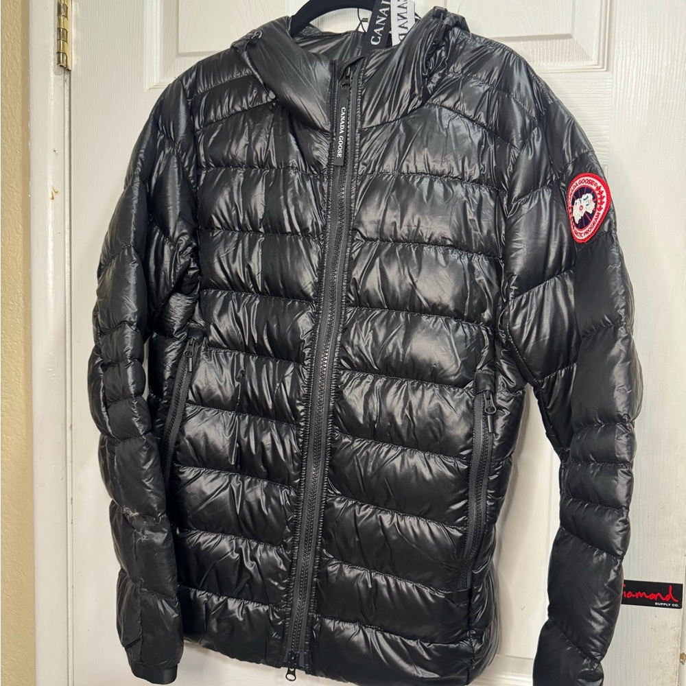 Canada Goose Black Lightweight Puffer Jacket with Hood